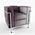 Contemporary Cassina LC2 Chair Set 3D model small image 2