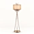 Elegant Eden: Handcrafted Metal Floor Lamp with Crystal Embellishments 3D model small image 1