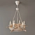 Maytoni Wood and Metal Chandelier 3D model small image 1