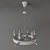 Maytoni Wood and Metal Chandelier 3D model small image 2