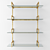  Auley Wall Shelf: Unique Glass and Metal Design 3D model small image 3