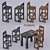 Modern Archpole Table & Bar Stools 3D model small image 1