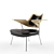 Elegant Robin Day 658 Chair 3D model small image 1