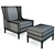 Elegant Diane Wing Chair 3D model small image 2