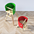 Carota Baby Chair: Stylish & Comfortable 3D model small image 3