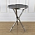 Silver-legged Coffee Table 3D model small image 1