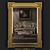 Elegant English Giltwood Mirror 3D model small image 1