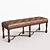 Biltmore Tufted Bed Bench: Elegant Fine Furniture Design 3D model small image 1