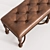 Biltmore Tufted Bed Bench: Elegant Fine Furniture Design 3D model small image 2