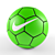 Green Nike Football Ball 3D model small image 1