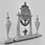 Vintage Timepiece: Exquisite Antique Clock 3D model small image 3