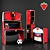 Cilek Football Kids Furniture Set 3D model small image 3