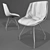 Premium Fabric Chair, Removable Upholstery 3D model small image 2