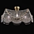 Preciosa Brass Chandelier - Elegant Lighting Fixture 3D model small image 1