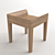 Minimalist Low Back Chair 3D model small image 2