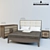 Eco-Leather Headboard Bed 3D model small image 1