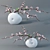 Cherry Blossom Branch Display 3D model small image 1