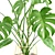 Tropical Paradise: Monstera Leaf Sculpture 3D model small image 2