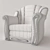 Title: Vintage Leather Armchair 3D model small image 3