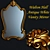 Elegant Antique White Vanity Mirror 3D model small image 1