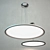 Cosmorelax Flat Sun - Stylish LED Ceiling Lamp 3D model small image 1