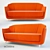 Italian Made Folies Sofa 3D model small image 1