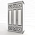 Elegant Custom-made Wardrobe 3D model small image 3