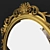 Handcrafted French Gold Mirror 3D model small image 2