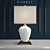 Elegant Minuet Table Lamp 3D model small image 1