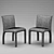 Natuzzi Hedi: Elegant Table & Chairs 3D model small image 3