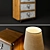 Elegant Silver Chest of Drawers & Table Lamp 3D model small image 2