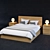 Modern Bed Set | IKEA MALM | Spacious and Stylish 3D model small image 1