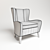 Dantone Paradiso Armchair: Unparalleled Comfort 3D model small image 2