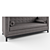 Zoe Leather Sofa - Sleek and Stylish 3D model small image 1