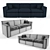 Italian Design Sofa: Linea Italia ORBETELLO 3D model small image 2