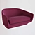 Modern Foam U Sofa 3D model small image 1