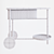 Contemporary Mobile Serving Cart 3D model small image 2