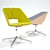 INFINITI Hug Swivel: Sleek Four-Chair Set 3D model small image 3