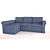 Convertible Sofa Bed with Chaise: Stylish and Functional 3D model small image 1