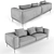 Luxury Modern Sofa: B&B Italia Frank 3D model small image 3