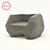 Magis PIEDRAS Low Outdoor Chair 3D model small image 1