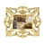 Vintage Gold Antique Mirror 3D model small image 1