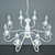 Aurora Montana: Elegant Dimmable Chandelier 3D model small image 2