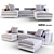 Saba Ananta Sectional Sofa 3D model small image 1