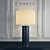 Navy-Silver Terracotta Table Lamp 3D model small image 1