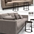 Elegant Maxalto Lucrezia Sofa - Choices in Colors 3D model small image 2