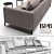 Elegant Maxalto Lucrezia Sofa - Choices in Colors 3D model small image 3
