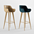 Sleek and Stylish Kieren Counter Stool 3D model small image 1