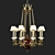 Mariner Royal Chandelier 20109 with Czech Crystal 3D model small image 1