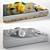 Fresh Lemon Chopping Board Set 3D model small image 3